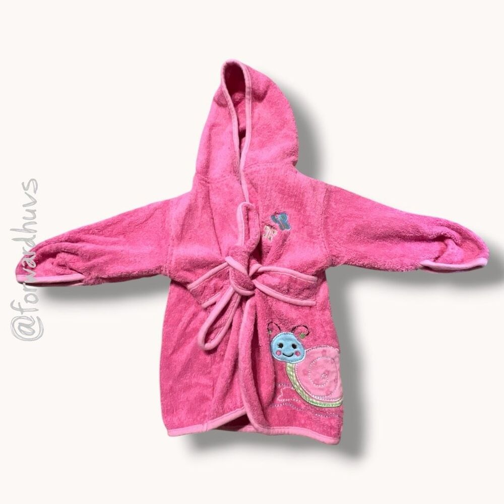Babies R Us Pink Hooded Bathrobe – 0‑9 Months